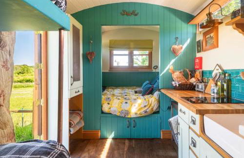 Shepherds Hut with Scandinavian Hot Tub and hydromassager - Foto 5