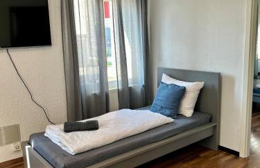 OhPardon! GAILDORF - Monteurwohnung im EG, Einzelbetten, Loggia & Garten - Foto 6