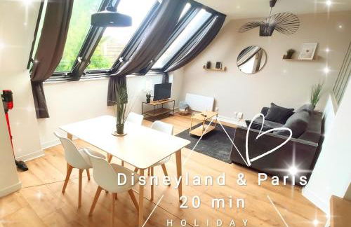 DisneyLand - Paris 20 min - Parking - 6 personnes - Foto 1