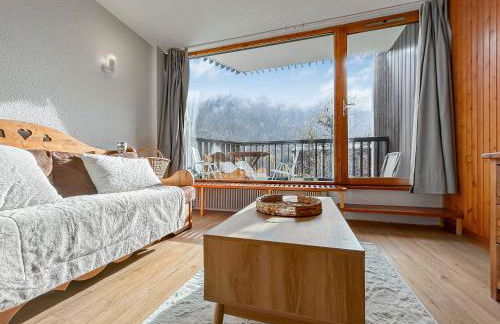 Vue Mont Blanc, balcon et parking privé - Foto 8