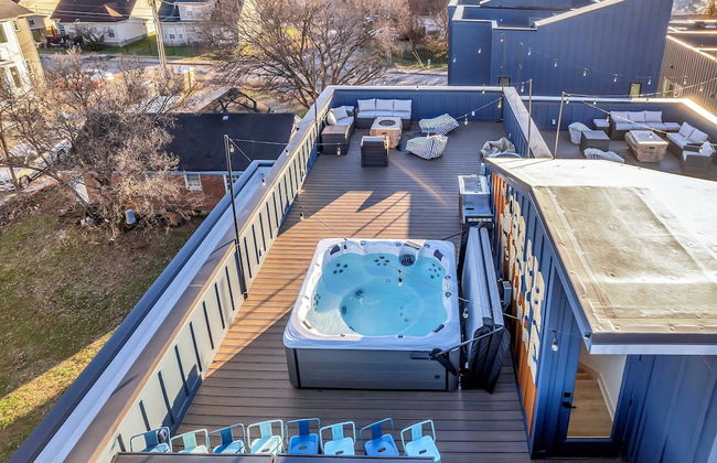 Hot Tub Game Room Rooftop Downtown Nashville - Foto 41