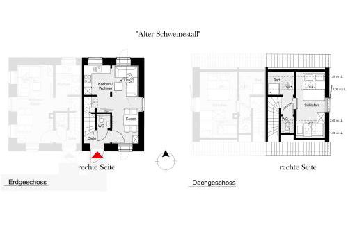 Ferienwohnung Alter Stall - rechte Seite für 3 Personen - Foto 17