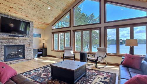 Northwoods WI 6BR Lakefront Cabin Retreat on Lake Nokomis - Minnohawk Lodge - Foto 2