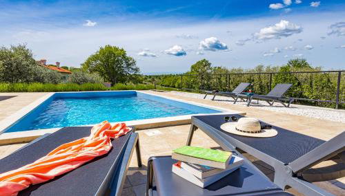 Villa Rok with Private Pool & Sunset Views near Pula - Foto 3, sunbed