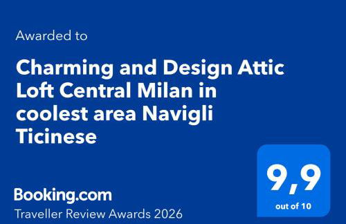 Charming and Design Attic Loft Central Milan in coolest area Navigli Ticinese - Foto 14