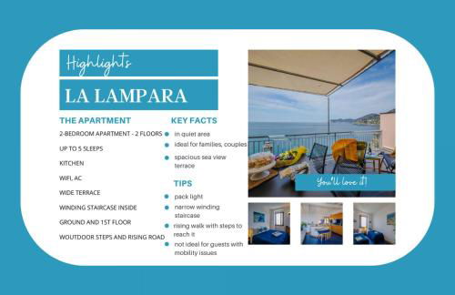 La Lampara Sea View Terrace Apartment With AC - Foto 5