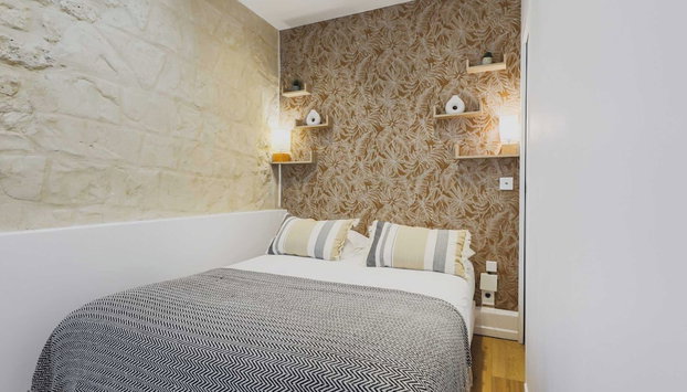 Modern Apartment - 1br/4p - Montorgueil - Foto 4, Quarto