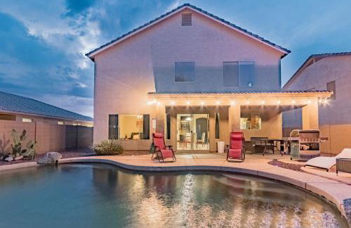 Desert Oasis Amazing Pool Waterfall Firepit Office - Foto 75