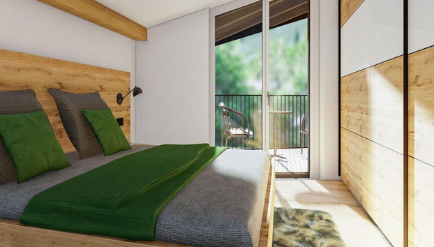 Bergzeit Flat Saalbach Directly on the ski Piste - Foto 2, Habitación