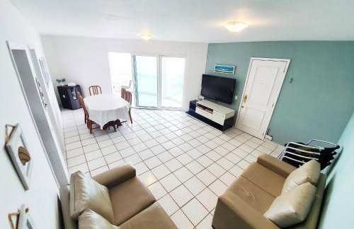 Apt com vista para o mar e churrasqueira - Foto 5