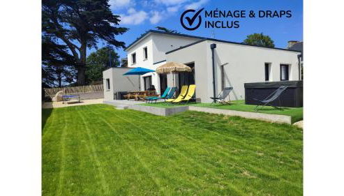 Villa Noz Vat 4 étoiles avec SPA - Foto 2, Garden, sunbed, Garden view