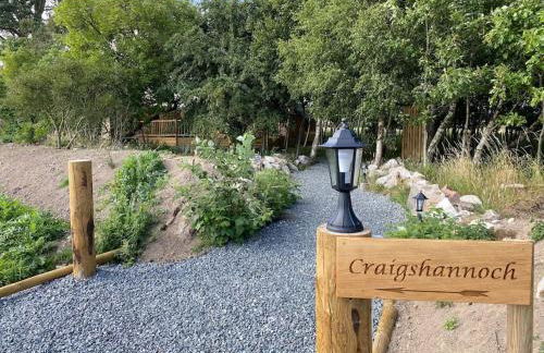 Craigshannoch Luxury 1 bed woodland lodge hot tub - Foto 6