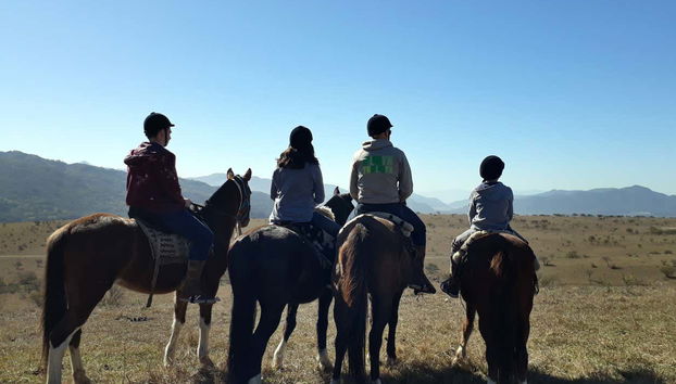 Admiring the scenery of the Lerma Valley