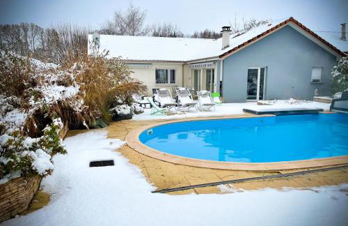 Villa 200m2 avec PISCINE chauffée & SPA & sauna & kota-grill - Foto 54