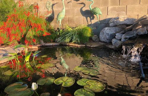 Mineral Saltwater Solar heated Pool & Spa Oasis with mountain views and Koi pond - Foto 60