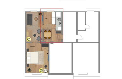 stayVision FS43 Wohnung 7 - 1 Schlafzimmer - 4 Gäste - top WLAN - Foto 10
