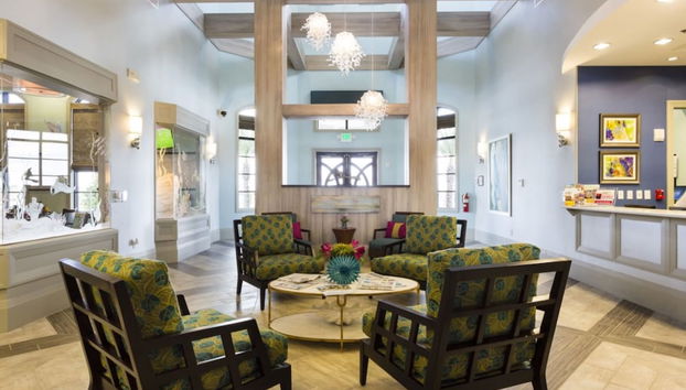 Zona de estar del vestíbulo