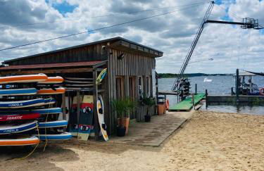 8 Personen Ferienhaus ,,Seegelblick" am Goitzschesee, erste Reihe am Strand mit Sauna, Whirlpool, Kamin, Wallbox & SUP - Foto 58