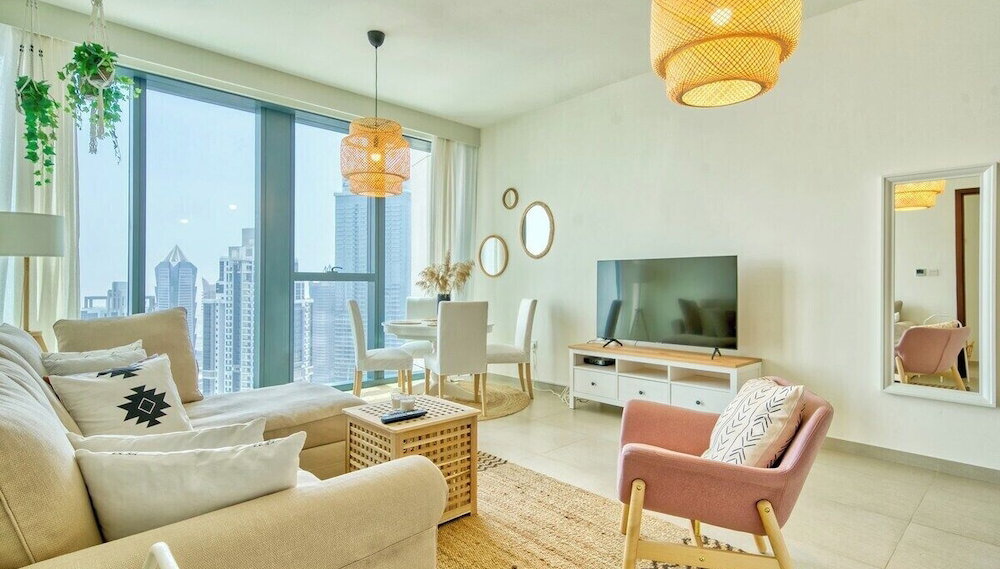 Boho-Chic Cosy 1BR, minutes to Burj Khalifa - Foto 1, Imagen principal