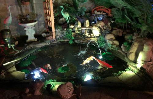 Mineral Saltwater Solar heated Pool & Spa Oasis with mountain views and Koi pond - Foto 12