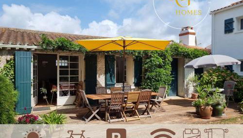 Maison de charme, Grand jardin, 3km plages, WiFi - Foto 1, Garden, Garden view