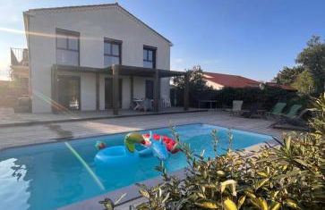 Piscine privative, CLIM, WIFI, 150m de la plage, 6 couchages, bel appartement rdc - Photo 16