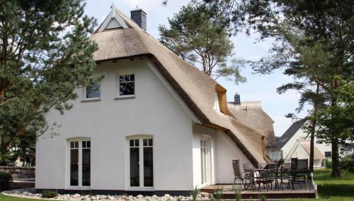 Ferienhaus Rubin mit Sauna und Kamin, Reetdachhaus am Walde - Foto 2, Garden, Garden view