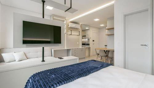 Studio moderno 500m UFSC | TV 42" #CARV05 - Foto 1, minibar