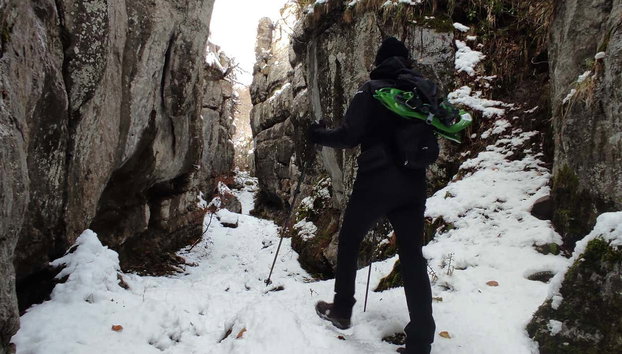 Paseo con raquetas de nieve por los Collados del Asón - Foto 3, Caminando por los Collados del Asón