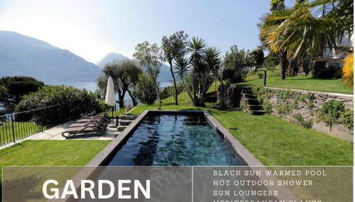 Villa al Castello - Pool - direkte Seefront - 12 Gäste - 4SZ - 4 Bäder - Foto 4, Garden, Garden view