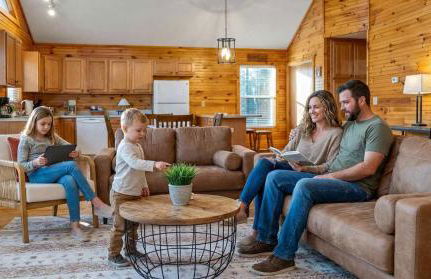 Mountain Cabin Fireplace Views Fire Pit - Foto 15