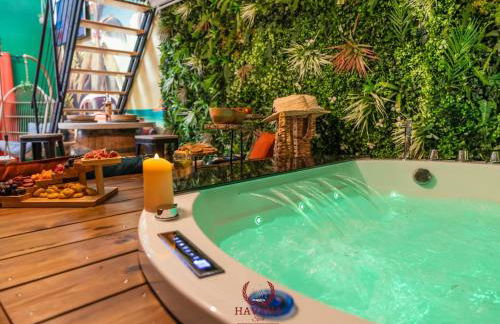 Loft "Havana Spa" Cuba Jacuzzi Sauna Bar à cocktails - Foto 17