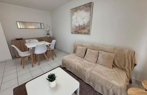 T2 lumineux 4 pers, pisc,plag 2min, park priv,wifi - Foto 14