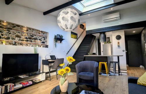 Grand duplex - Parking privé - Centre - Calme - Foto 16