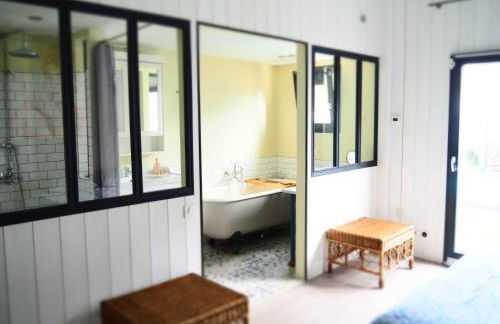 Maison de famille Entre bois et sel avec piscine privée chauffée - Foto 17