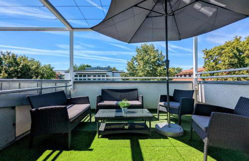 Leipzig-Residenz Waldstraße am Zoo und Red Bull Arena , Rooftop Apartment mit 2 Dachterrassen - Foto 3