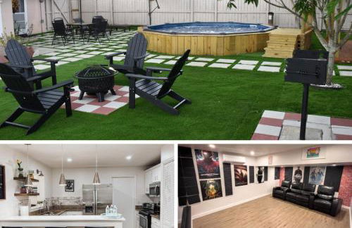 Blisscapade Pool Movie Theater Games Backyard - Foto 1