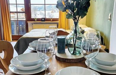 Lindners Hideaways - Bergnest Lodge - Bergblick Fewo 6 Pers Balkon Garten Hund Ski Unterkunft Luftkurort Oberreute nähe Buchenegger Wasserfälle Eistobel Bodensee - Foto 15