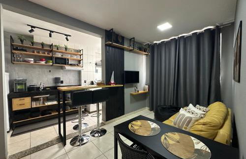 Flats Praia Uberlandia - Apt próximo ao Praia Clube - Area de lazer com Portaria 24 horas, piscina, academia, brinquedoteca, churrasqueira e áreas verdes para caminhadas - Foto 43