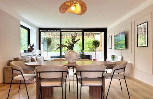 HyggeLiving - DELUXE - 90qm - Balkon - Gartenblick - 55 Zoll TV - Boxspringbetten - Hunde - Kinder - Fahrradkeller - Foto 9