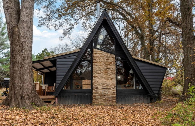 Lake View Hot Tub Modern A-frame - Foto 28