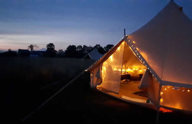 6m xl Bell Tent With log Burner, Near Whitby - Foto 13
