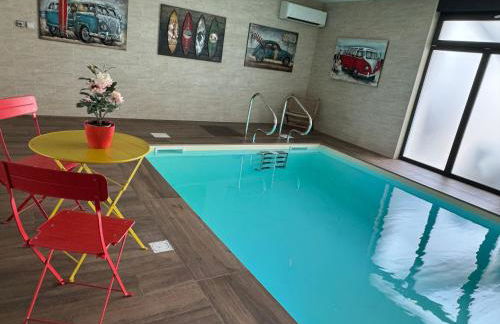 Loft Spa Reims-fr 250m2 privatifs, piscine intérieure chauffée, spa et parking - Foto 14