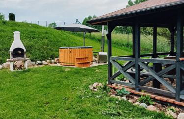 Domek na Mazurach nad stawem z jacuzzi - Photo 6