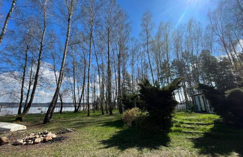 Linia brzegowa prywatny pomost własny kajak hamaki grill ognisko kominek w domu taras Domek dla 6 osób nad samą wodą BRZÓZKI 1 - Foto 12