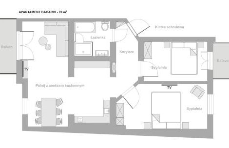 Sanhaus Apartments - BACARDI - Apartament z 2 balkonami, garażem, przy plaży - Foto 22