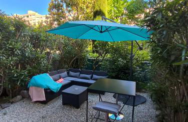 Home2Sea - Piscine, Jardin, studio cabine, 1 canapé lit convertible 2 ADULTES, 1 lit superposé triple 3 ENFANTS ou ADOS - Foto 14