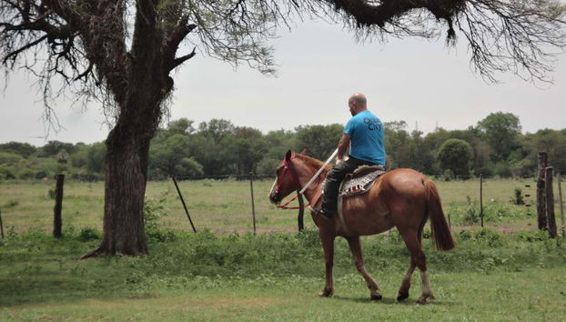 Cabalgando por la estancia San Rafael