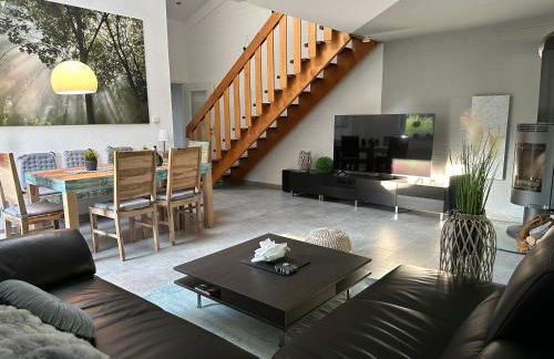 Ferienhaus Frankenwald 80qm unweit vom See in Lichtenberg - Sauna, Klima, Kamin, Garten - Bad Steben - Hof Saale - Foto 3