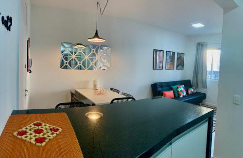 707- Apartamento Encantador, amplo e decorado, quarto, sala, cozinha, mobiliario moderno, cozinha completa com utensílios , Excelente vista da cidade e localização privelegiada no bairro Bigorrilho - Photo 9